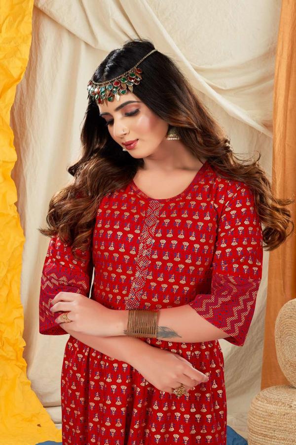 Trendy Paakhi Heavy Rayon designer Anarkali Kurti Collection